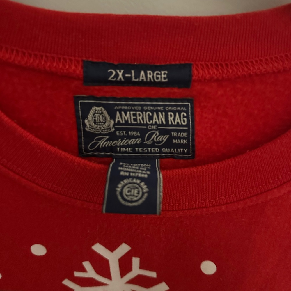 American Rag Festive Red Sweater - Picture 2 of 3